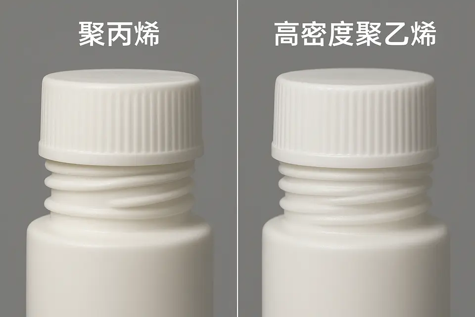 PP vs HDPE plastic bottle caps comparison
