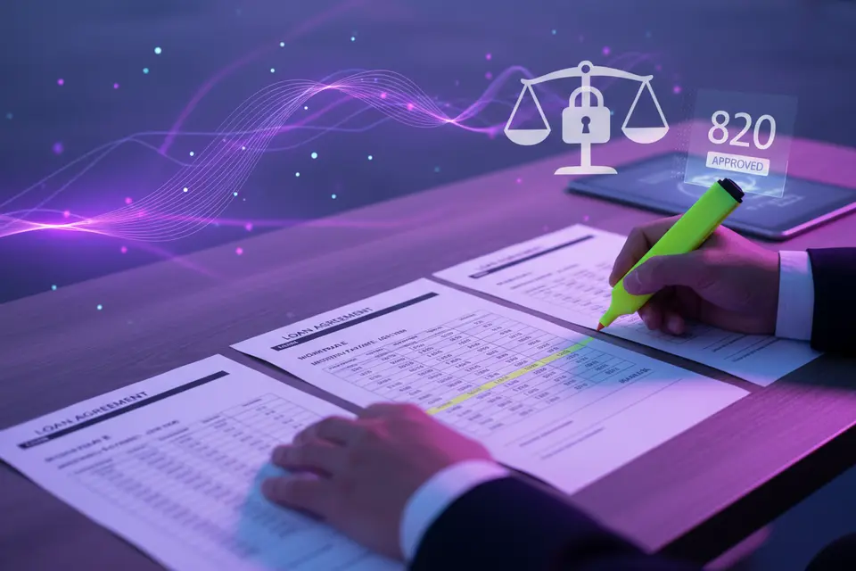 桌上攤開數份還款計劃,有人用螢光筆在數字上劃記比較。