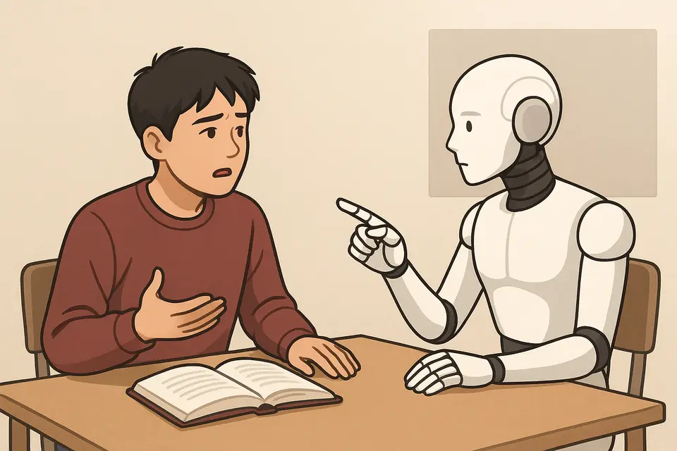 大學生請AI指出自己寫的段落的邏輯問題,準備自己動手修改調整